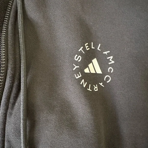 adidas Stella McCarthy Black Cropped Hoodie medium - Picture 2 of 4